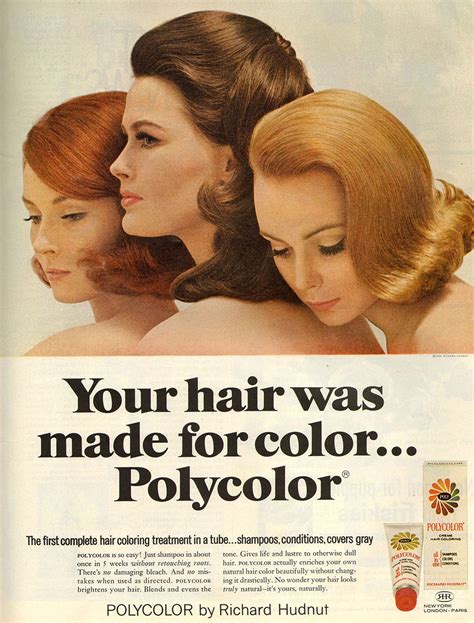 Polycolor Hair Color Hair Dye 1966 1960s Hair 70s Hair Spanish