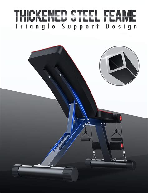 Dripex Weight Bench Foldable Adjustable Inclinedeclineflat Bench