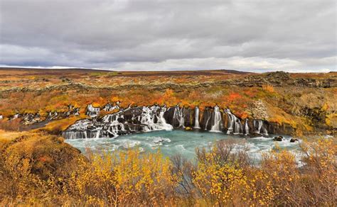 Hraunfossar Iceland The Lava Waterfalls Are At The West Side Of