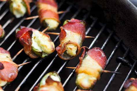Grilled Bacon Wrapped Jalapeno Poppers Recipe The Meatwave