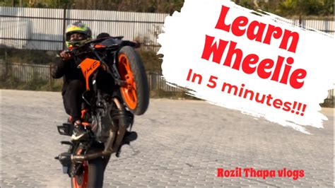 How To Learn Wheelie 4 Easy Stepftdrhayustuntvlog4183 Wheelie