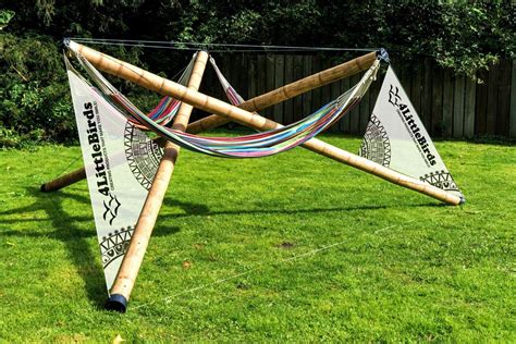 Even a child could be taught to do it. Inexpensive DIY Hammock Stand Tutorial | Hangmat