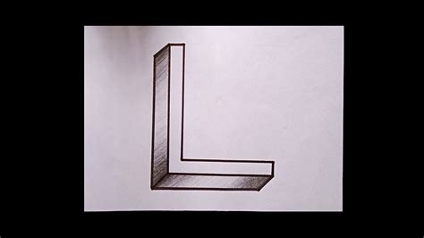 How To Draw The Letter L In 3d Hoe Teken Je De Letter L In 3d Otosection