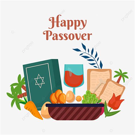 Happy Passover Vector Hd Images Hand Painted Colorful Happy Passover