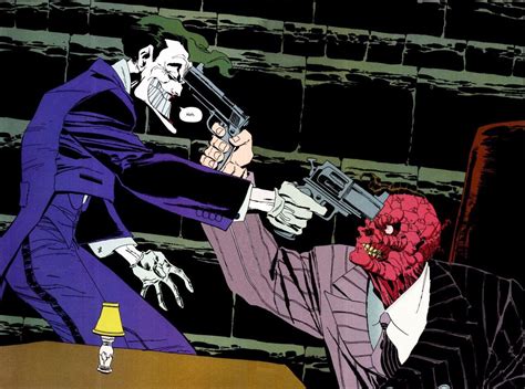 The Joker And Two Face Standoff Tim Sale Comic Book Artists Comic