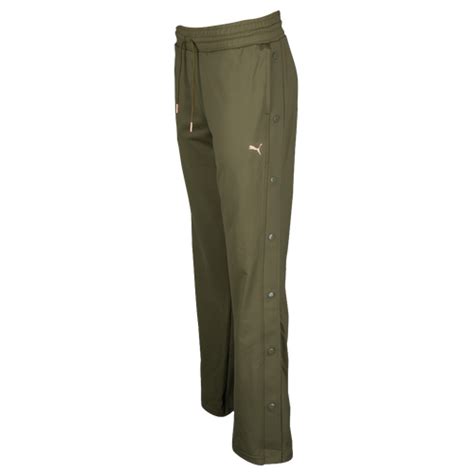 puma explosive tearaway pants women s casual clothing olive