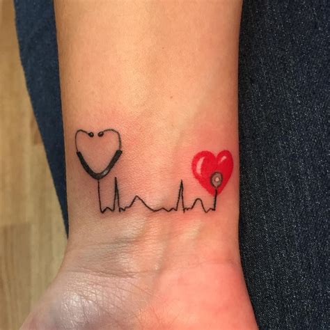 19 Nurse Tattoos That Are Both Badass And Sweet Doctor Tattoo Tattoos Rn Tattoo