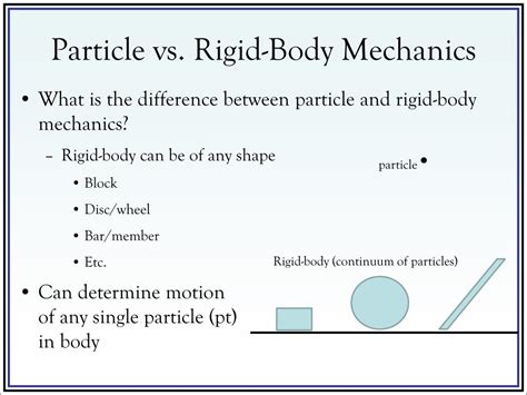 Ppt Particle Vs Rigid Body Mechanics Powerpoint Presentation Free