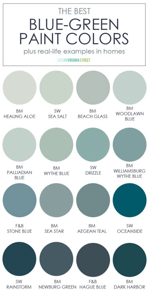The Best Blue Green Paint Colors Life On Virginia Street