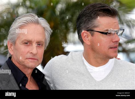 michael douglas and matt damon during the behind the candelabra photocall at the 66th cannes