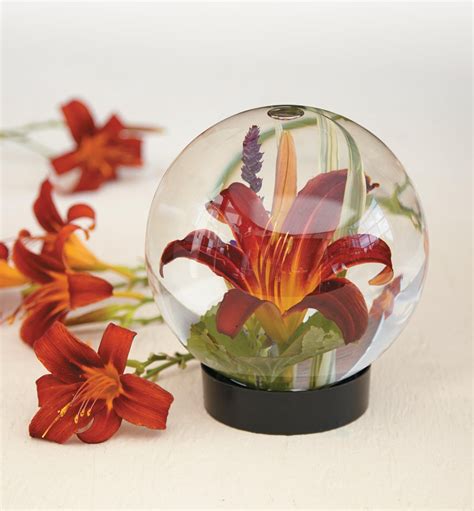 Flower Aquarium Snow Globes Holiday Centerpieces Globe Flower