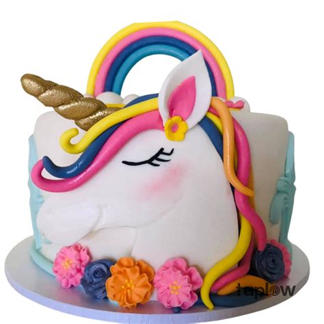 Unicorn Rainbow Theme Cake Taplow Lk