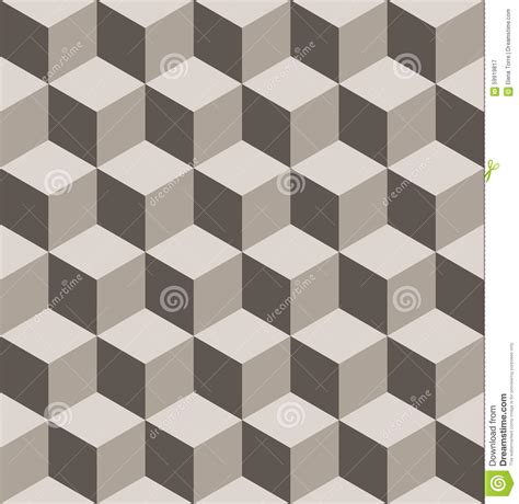 Seamless Isometric Cube Pattern Stock Vector - Image: 59919817