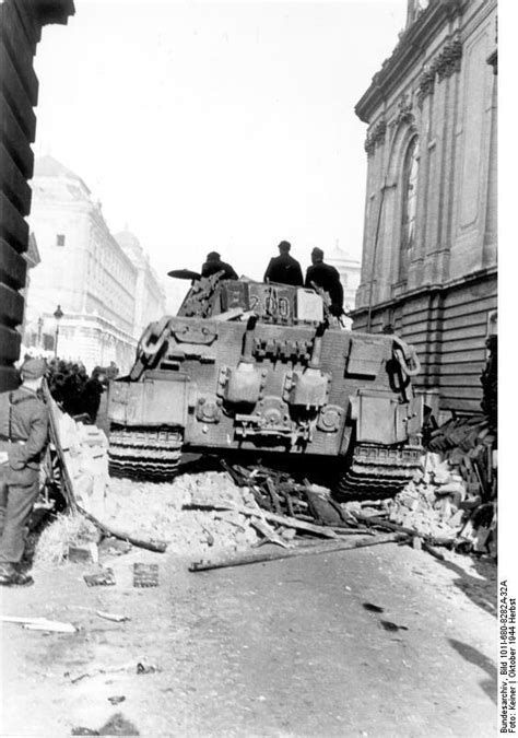 Rear Of A German Tiger Ii Tank Budapest Hungary Oct R Tankporn