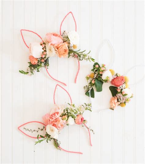 Diy Floral Bunny Ears Lavin Label