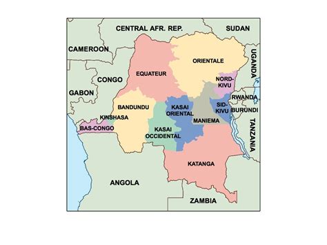 Democratic Republic Of Congo Powerpoint Map Order And Download