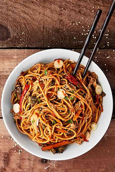My goal is to help you make healthier choices and show you how healthy eating is easy and delicious. Slow Cooker Lo Mein Recipe - Healthy Dinner w/ Chicken ...