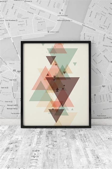 Minimalism Poster Printable Print Geometrical Printable Triangle Art