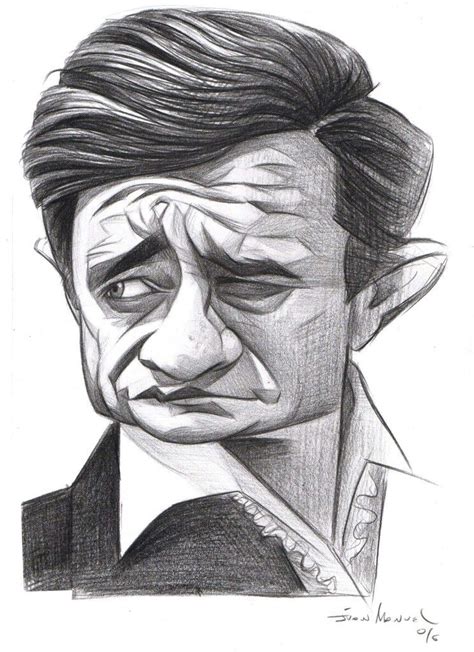 Think i went too far, he's not that recognizable. #johnnyCash | Karikaturen zeichnen, Karikaturen, Tom holland