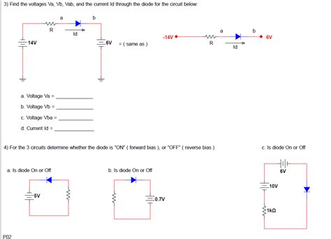 solved 3 find the voltages va vb vab and the current id