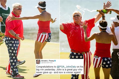 Donald Trump Congratulates John Daly On His First Win For 13 Years After Golfer Celebrates With