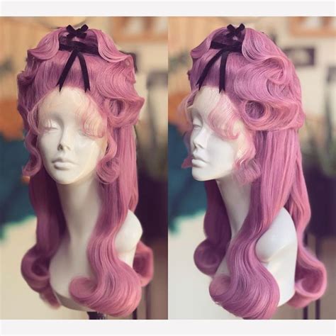 To get a shaggy look, one can prefer this hairstyle. Sarah Necia's Instagram profile post: "Pink double bowed ...