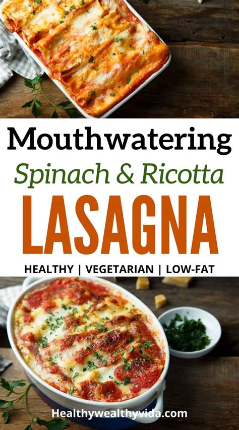 Super Easy Healthy Spinach And Ricotta Lasagna Recipe