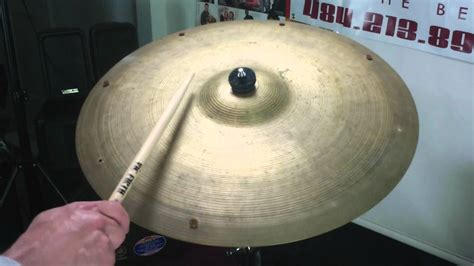 Vintage Zildjian A 20 Sizzle Cymbal Youtube