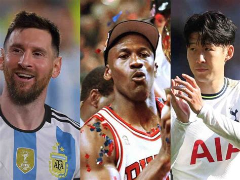 Michael Jordan Lionel Messi Tottenhams Heung Min Son Names Goat