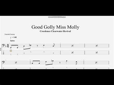 Ccr Good Golly Miss Molly Bass Tab Youtube