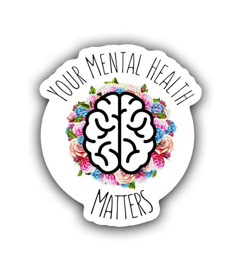 Your Mental Health Matters Sticker Water Resistant Sticker Etsy
