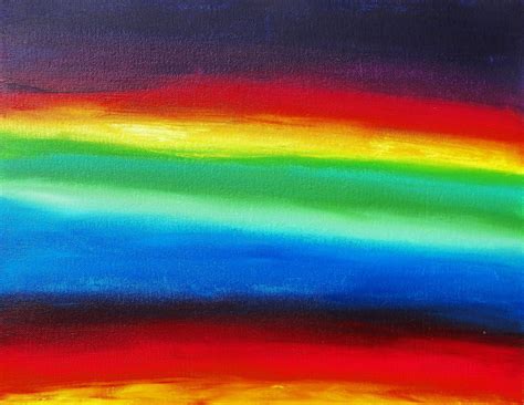 Rainbow Painting By Exogenesisoverture On Deviantart