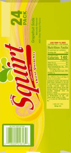 Squirt® Naturally Flavored Citrus Soda 24 Pk 12 Fl Oz Frys Food Stores
