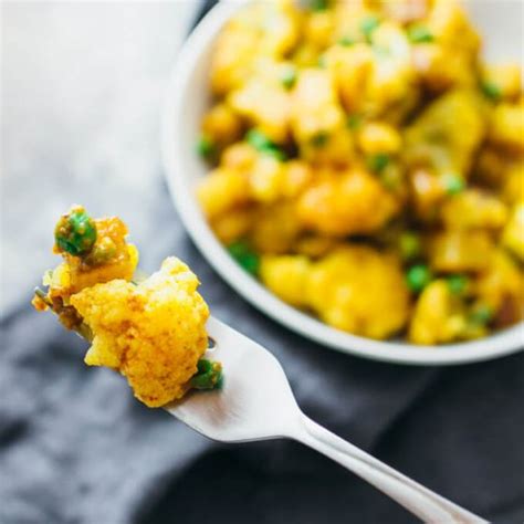 Golden Cauliflower Curry With Potatoes Savory Tooth
