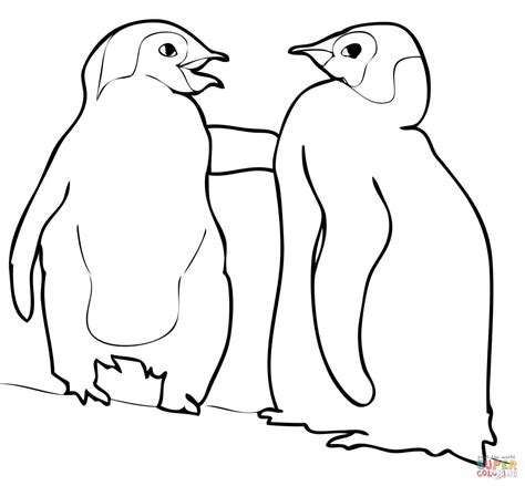 Emperor Penguin Coloring Pages Coloring Home