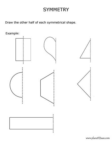 Free Symmetry Drawing Worksheets
