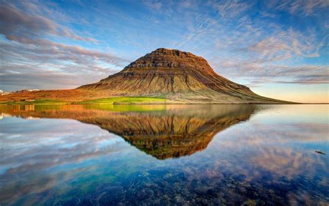 Nature Landscape Reflection Clouds Iceland Wallpapers