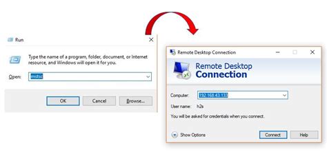 How To Use Remote Desktop Mstsc Command H2s Media