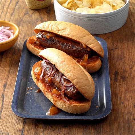 Root Beer Brats Recipe How To Make It Taste Of Home