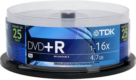 Tdk 47gb 16x Dvdr 25 Pack Tdk Consumer Tape Electronics