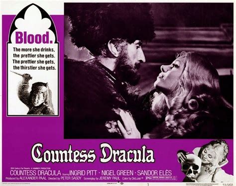 Hammer Films Countess Dracula Starring Ingrid Pitt Hammer Horror Films Horror