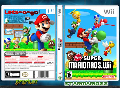 New Super Mario Bros Wii Wii Box Art Cover By Spypilot