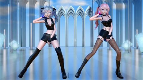 Mmd Pop Idol Miku Luka Chained Up Dl P Fps Ray Mmd Youtube