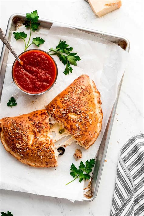 This Homemade Calzone Is A Delicious Italian Favorite Pizza Dough Is