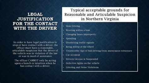 How Fairfax Dui Lawyers Attack Reasonable Articulable Suspicion In