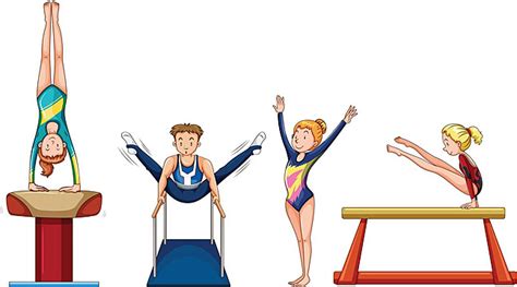 Different Types Of Gymnastics With Equipments Background Path Athletic