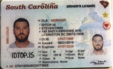 South Carolina Fake Driver License