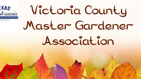 victoria county master gardener association home