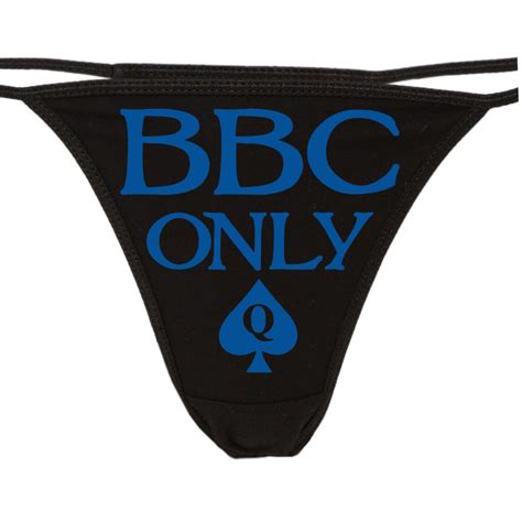 Knaughty Knickers Bbc Only Queen Of Spades Thong Panties Big Black
