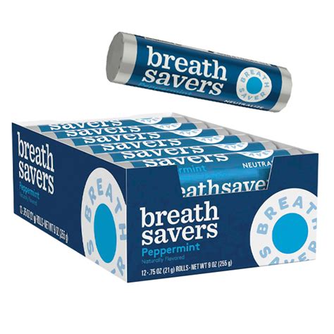Breath Savers Mints Peppermint 24ct Display Box
